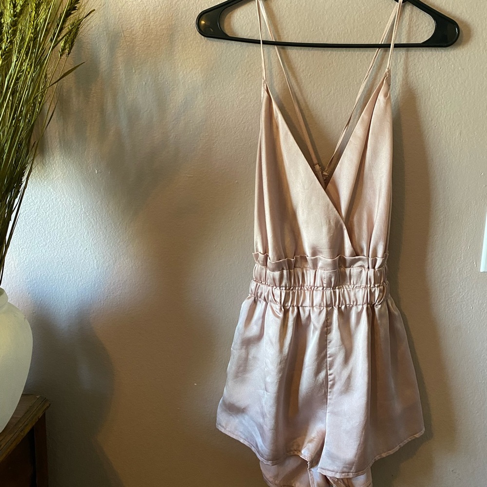 Rose pink romper